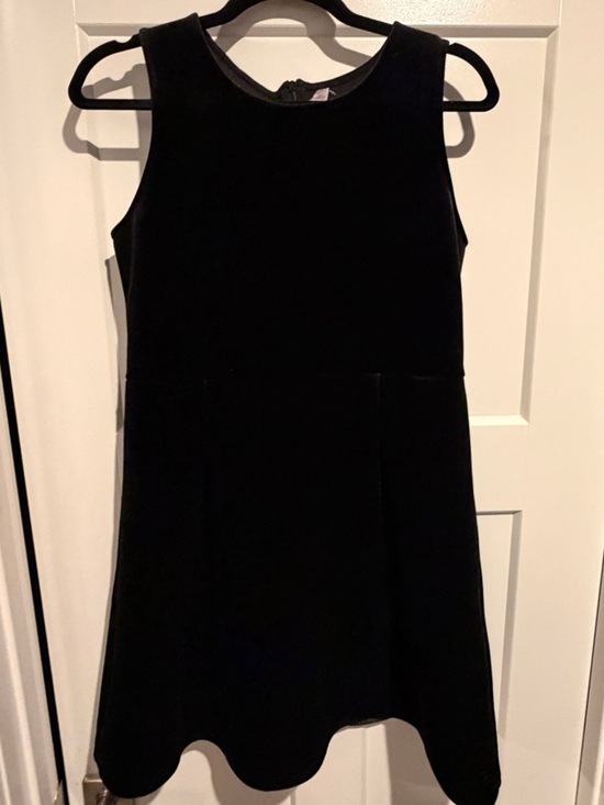 Xhilaration Dresses & Skirts - Xhilaration Black Velvet Sleeveless A-Line Dress women’s size 14/16